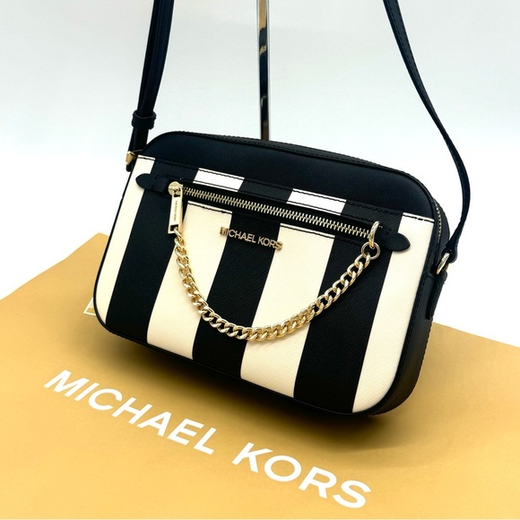 (NWT) Michael Kors Large EW Crossbody Bag Black Multi - Picture 2 of 9